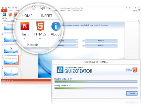 Publish Quiz Output